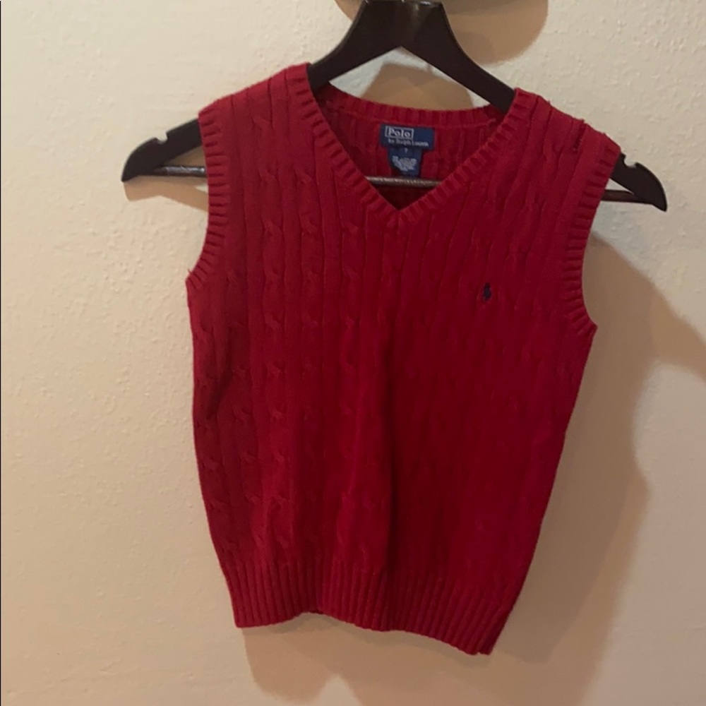 Red cotton vest